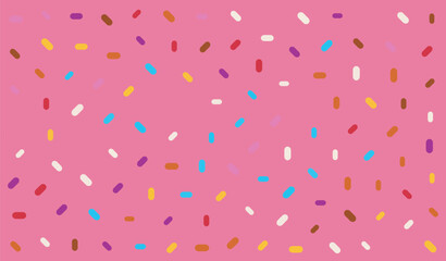 pink background with sprinkle of dots