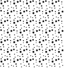 Seamless vector texture in the form of black small stars on a white background