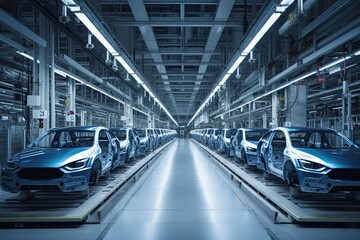 robot factory in automotive industry is transforming manufacturing process by combining technology and innovation. This ensures production of top-notch vehicles that meet market demands. AI-generated