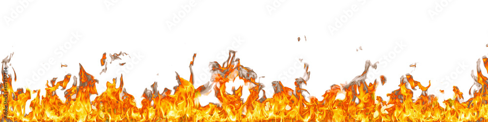Aufkleber Fire flame on transparent background isolated png..