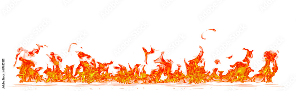 Aufkleber fire flame on transparent background isolated png..