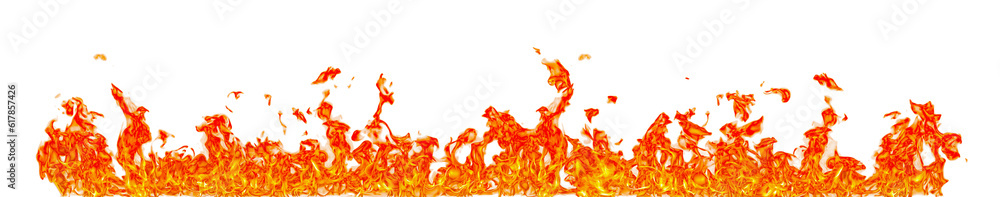 Aufkleber fire flame on transparent background isolated png..