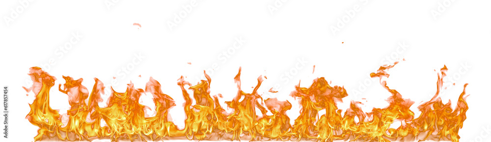 Aufkleber fire flame on transparent background isolated png..