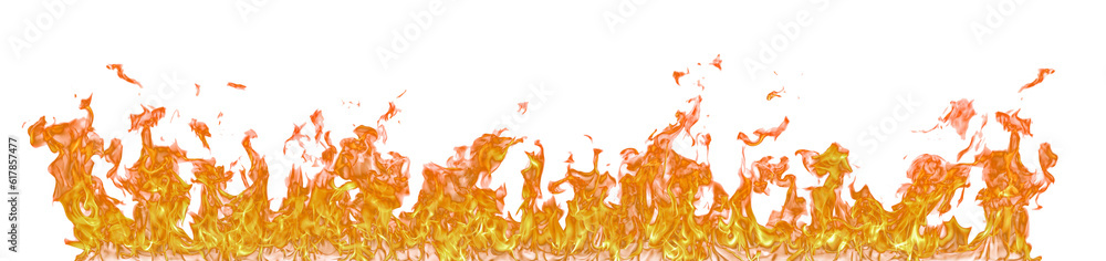 Aufkleber fire flame on transparent background isolated png..