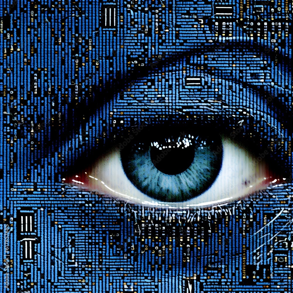 Canvas Prints eye on code