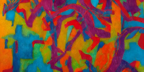 Contemporary artist's abstracted style abstracted colorful, abstract, abstract, organic textures, abstract deco artist, contempo