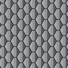 abstract monochrome geometric seamless repeatable pattern art.