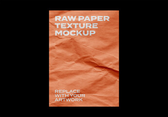 Paper Mockup Texture Letterhead Template Branding Identity Blank Poster Flyer