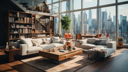 Obraz na płótnie Canvas Luxury Interior living room apartment.