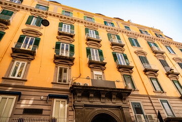 Fototapeta premium Naples, Campania, Italy Sixteenth-century noble palace, in the historical center of the city