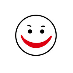 Fototapeta premium Expressive Communication: Smile Emoji Logo Vector Design for Positive Messaging