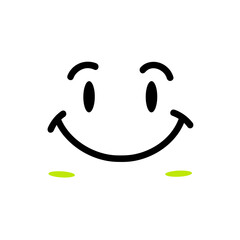 Expressive Communication: Smile Emoji Logo Vector Design for Positive Messaging