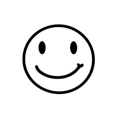 Obraz premium Expressive Communication: Smile Emoji Logo Vector Design for Positive Messaging