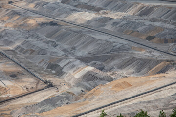 Lignite mining in opencast mines
