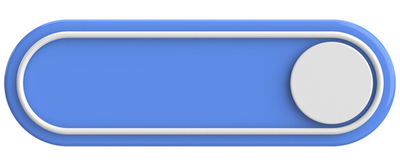 3D button. Empty button. 3D illustration.