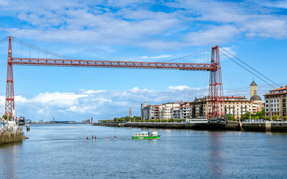 Vizcaya Bridge, architectural iron bridge, the world's first ferry bridge for pedestrians and vehicles