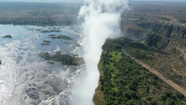 Aerial View of Victoria Falls, Zimbabwe 