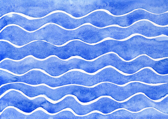Wellen Aquarell