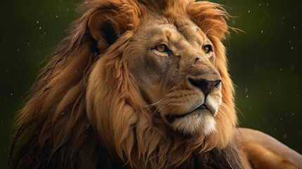  lion (Panthera leo). AI Generative
