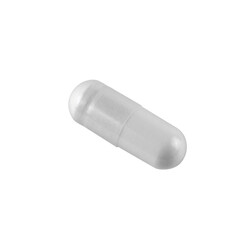 white capsule pill isolated on a transparent background, medicine, medical concept