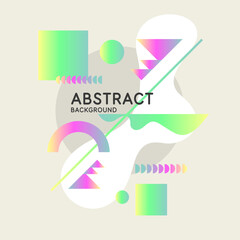 Abstract background with simple elements. An image with a composition of geometric elements and shapes.