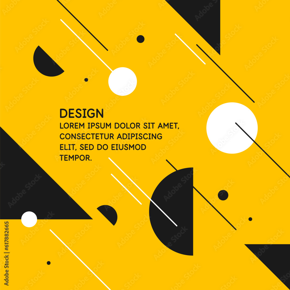 Poster abstract background with simple elements. an image with a composition of geometric elements and shap