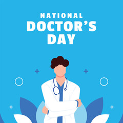 Doctor Day Flat Illustration event