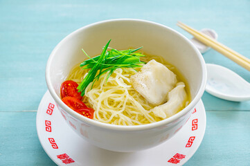 鶏むね肉の冷やしラーメン