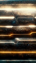 seamless scifi metallic texture with circuits octane render vray render cinema4d 3D hyperdetailed photorealistic render volumetric lighting intricate details highly detailed 