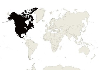 America del Norte - México - Estados Unidos y Canadá © Stockchi