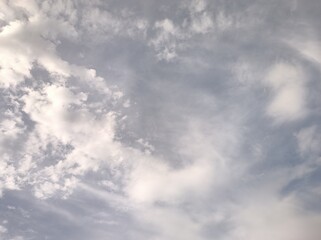 Cirrocumulus clouds in the morning