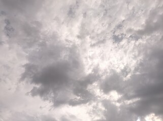 Cumulus clouds are forming in the morning