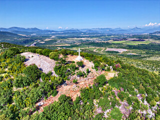 Góra križevac medjugorie w bośni i hercegowinie