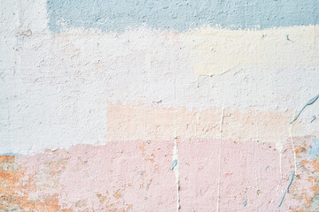 Exterior plaster with space to copy. Warm colored background with the texture of rough grainy stone. Fine-grained plaster applied by hand. High quality photo