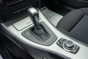 Obraz na płótnie Canvas car gear change lever