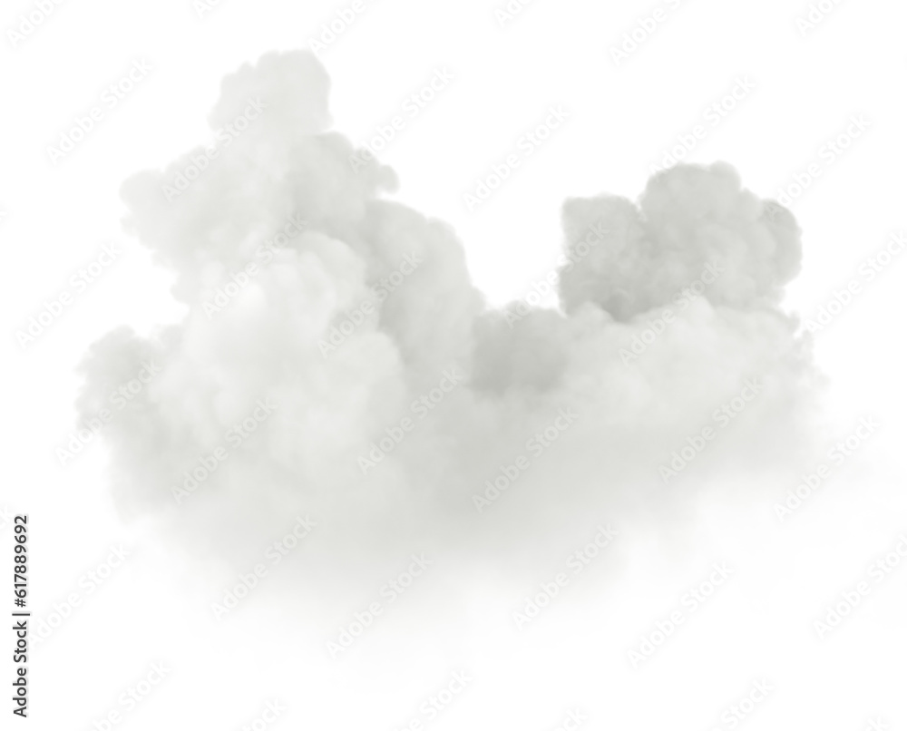 Poster white smooth clouds realistic meteorology isolate backgrounds 3d illustrations png