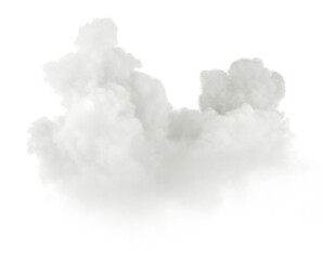 White smooth clouds realistic meteorology isolate backgrounds 3d illustrations png