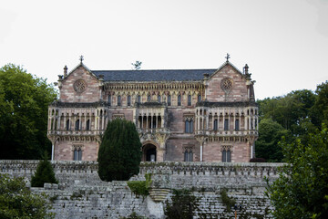 Fototapeta na wymiar Sobrellano Palace or Palacio de Sobrellano in Comillas, Cantabria region of Spain