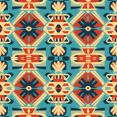 Peruvian pattern ethnic beautiful background art. Folk embroidery textile fashion seamless pattern. 