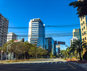 City of Sao Paulo, Itaim Bibi district, Brigadeiro Faria Lima street. Brazil.
