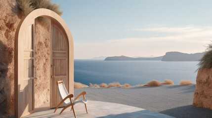 Gate to the sea view - mediterranian island style