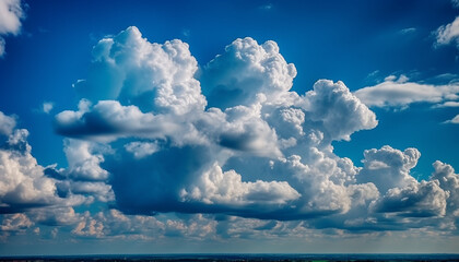 Moody sky over tranquil seascape, nature abstract pattern of freedom generated by AI