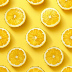 lemon slices background, AI generative