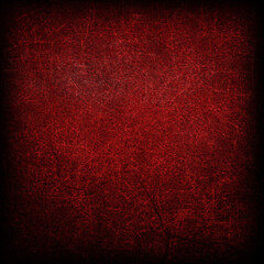 Grunge background, shabby texture, background pattern in vibrant color, empty red