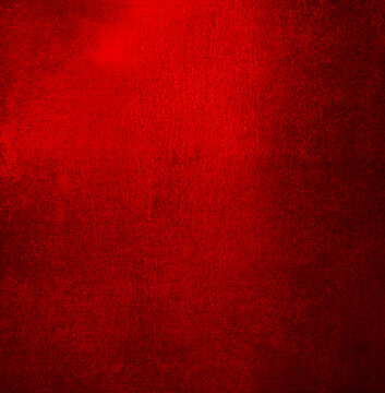 Grunge background, shabby texture, background pattern in vibrant color, empty red