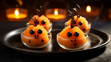Small and Cute Halloween Dessert Created with Generative AI Technology
