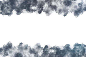 Fog or smoke isolated transparent. White vector cloudiness. floating white fog effect