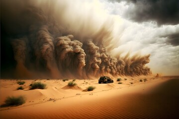 a huge desert storm 