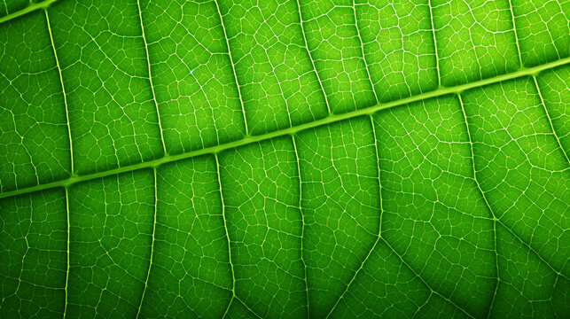 Green texture of leaves. Created with Generative AI technology.