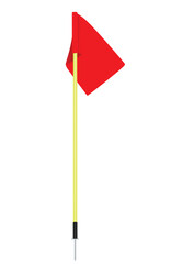 Soccer corner flag. vector illustration